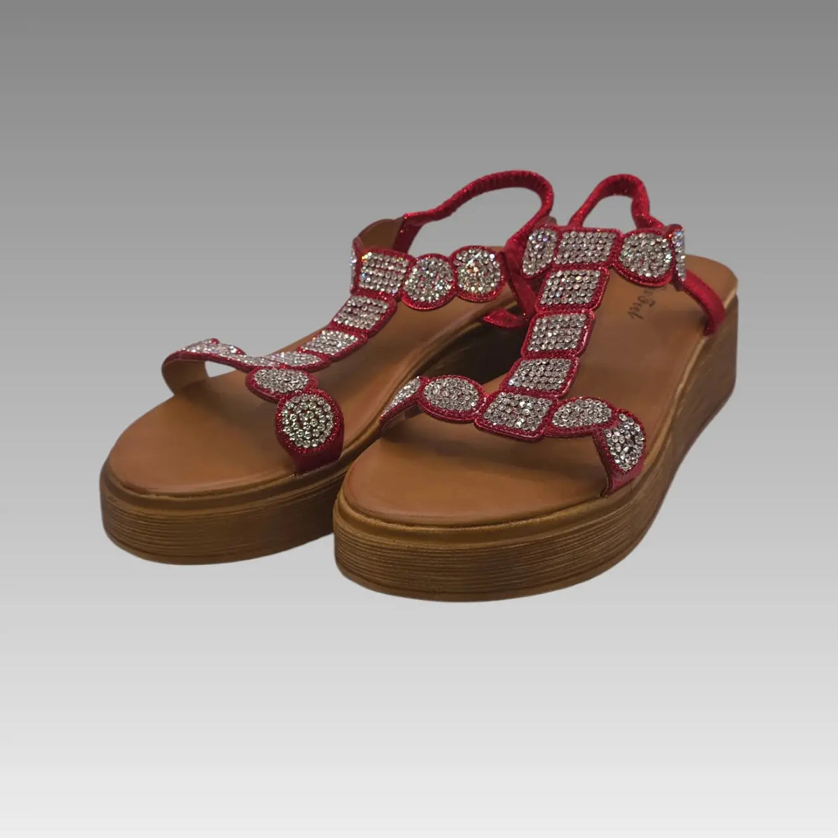 Sandalia Comfort joya roja