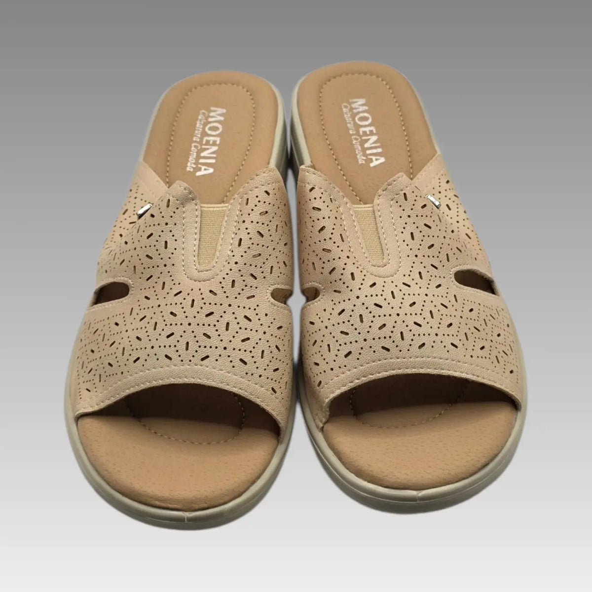 Sandalia Comfort calada Beige
