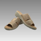 Sandalia Comfort calada Beige