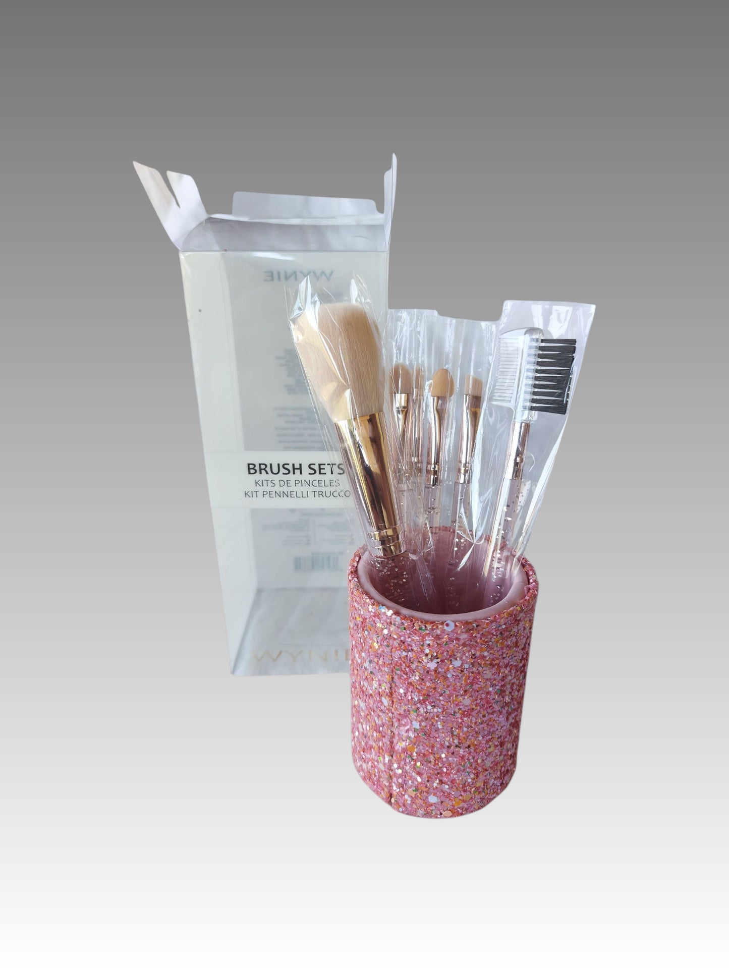 Set Pennelli Con Contenitore Effetto Glitter Splendi