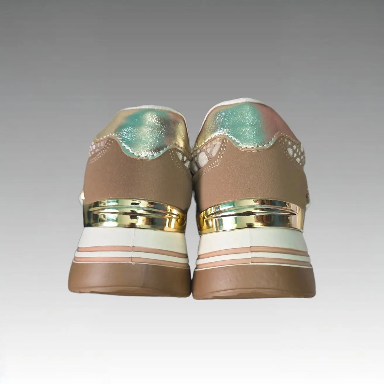 Sneaker Platform Con Tessuto Lavorato Splendi