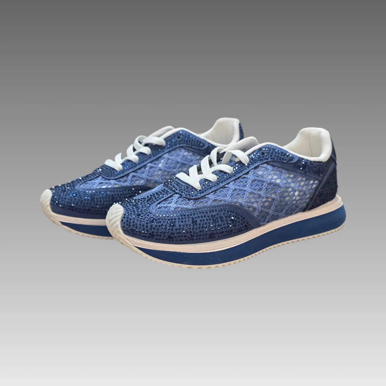 Sneakers Platform Mesh E Strass Splendi