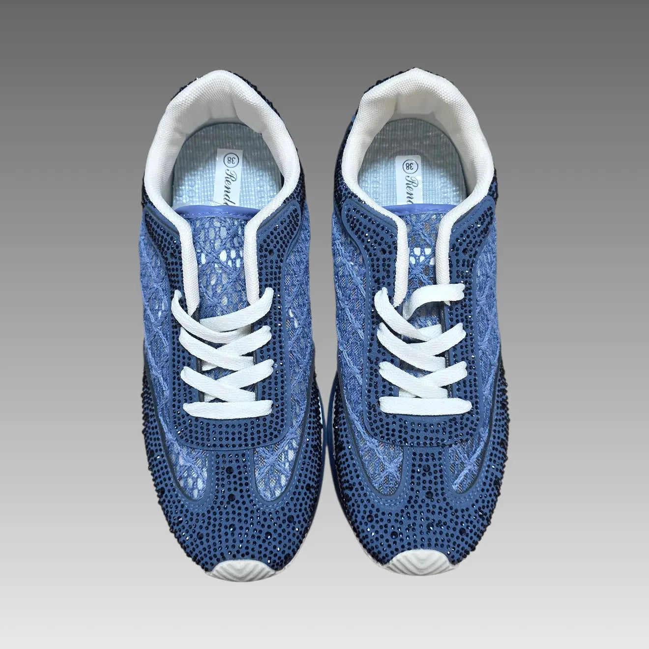 Sneakers Platform Mesh E Strass Splendi
