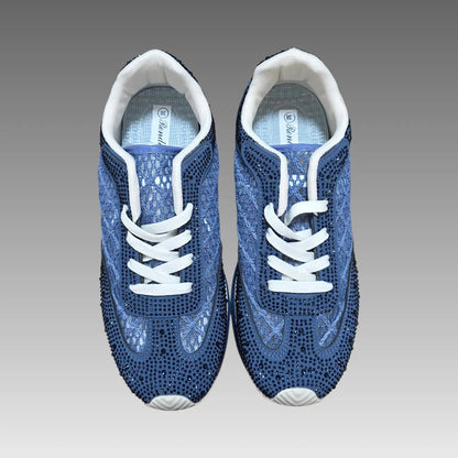 Sneakers Platform Mesh E Strass Splendi