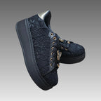 Sneakers Platform Pizzo E Farfalla Gioiello Splendi