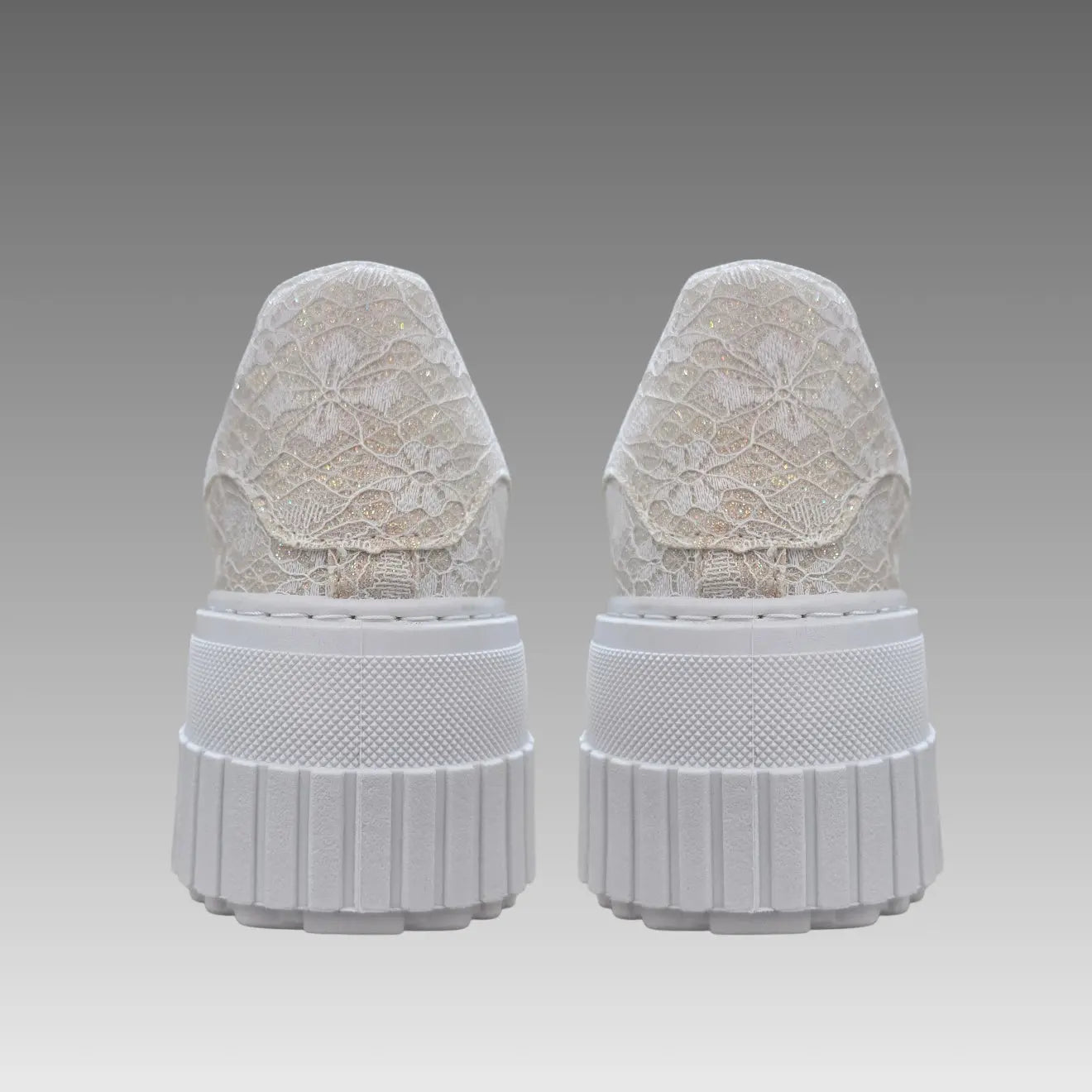Sneakers Platform Pizzo e Glitter Splendi