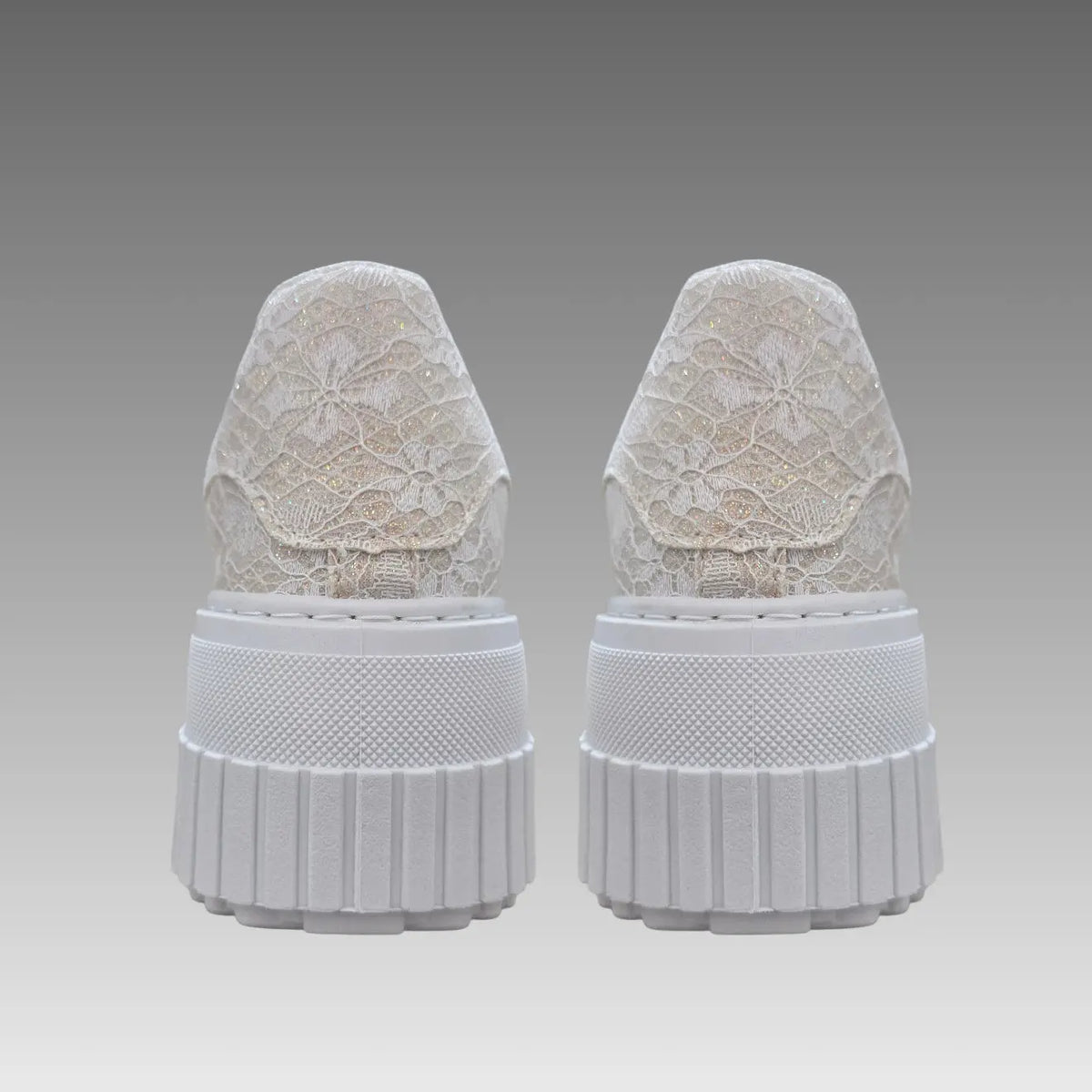 Sneakers Platform Pizzo e Glitter Splendi