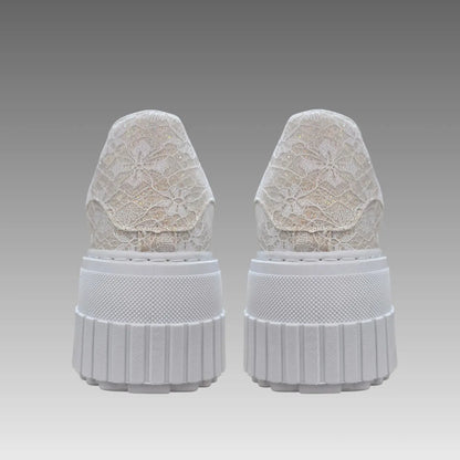 Sneakers Platform Pizzo e Glitter Splendi
