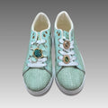 Sneakers Platform Rafia E Fiore Gioiello Splendi