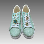 Sneakers Platform Rafia E Fiore Gioiello Splendi