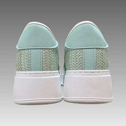 Sneakers Platform Rafia E Fiore Gioiello Splendi