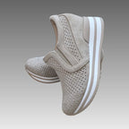 Sneakers Platform Slip-On Con Strass Splendi
