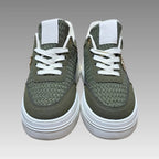 Zapatillas deportivas con plataforma verde militar