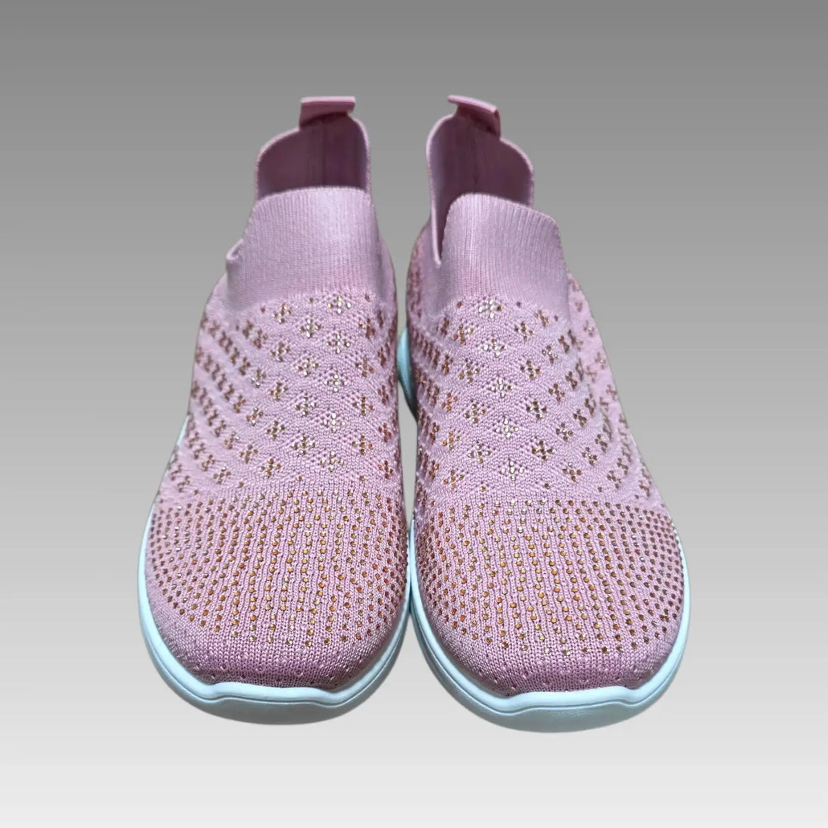 Zapatillas deportivas sin cordones con pedrería