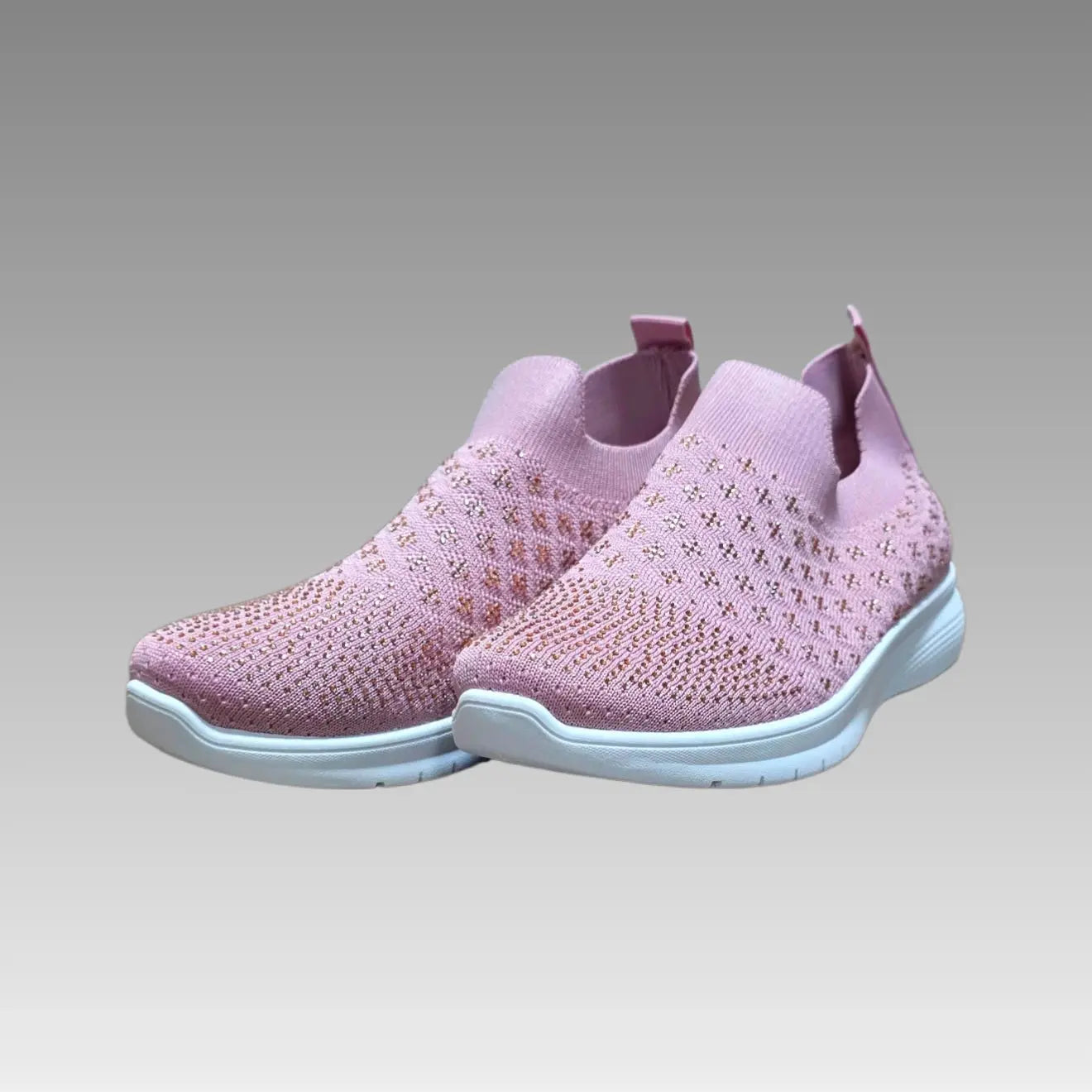 Zapatillas deportivas sin cordones con pedrería