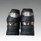 Sneakers Sportive Con Strass E Cerniera Splendi