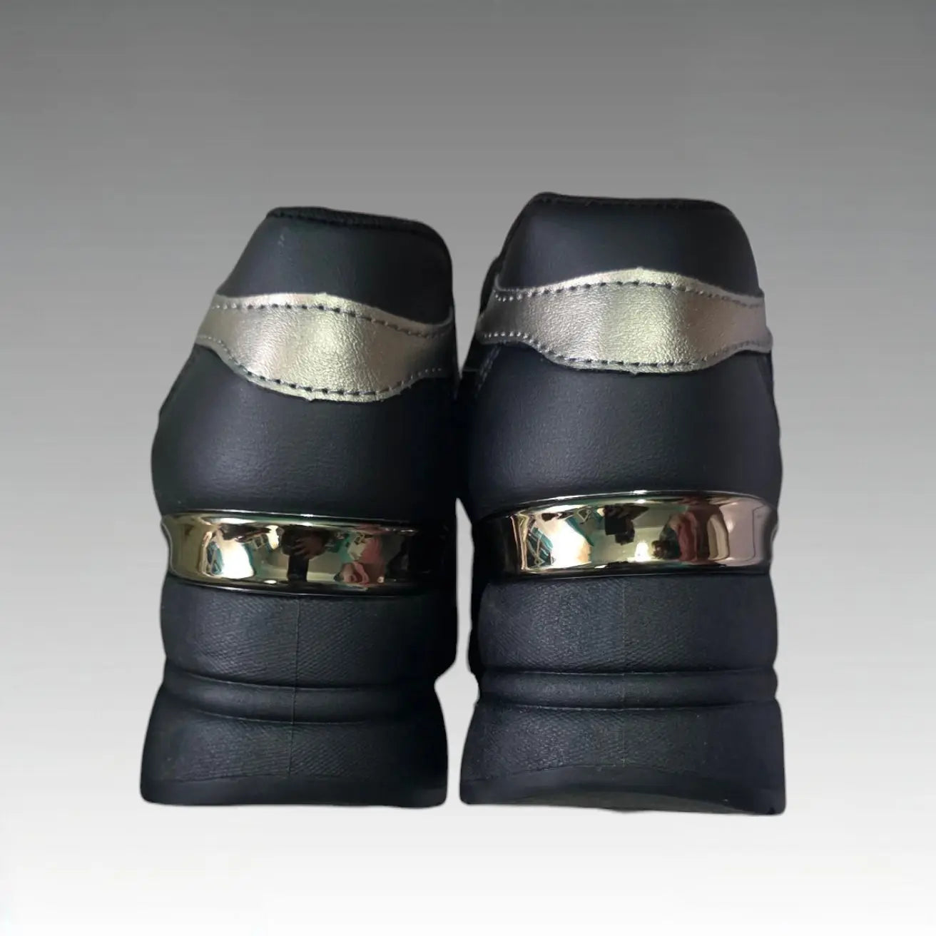 Sneakers Sportive Con Strass E Cerniera Splendi