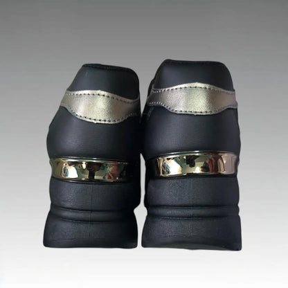 Sneakers Sportive Con Strass E Cerniera Splendi