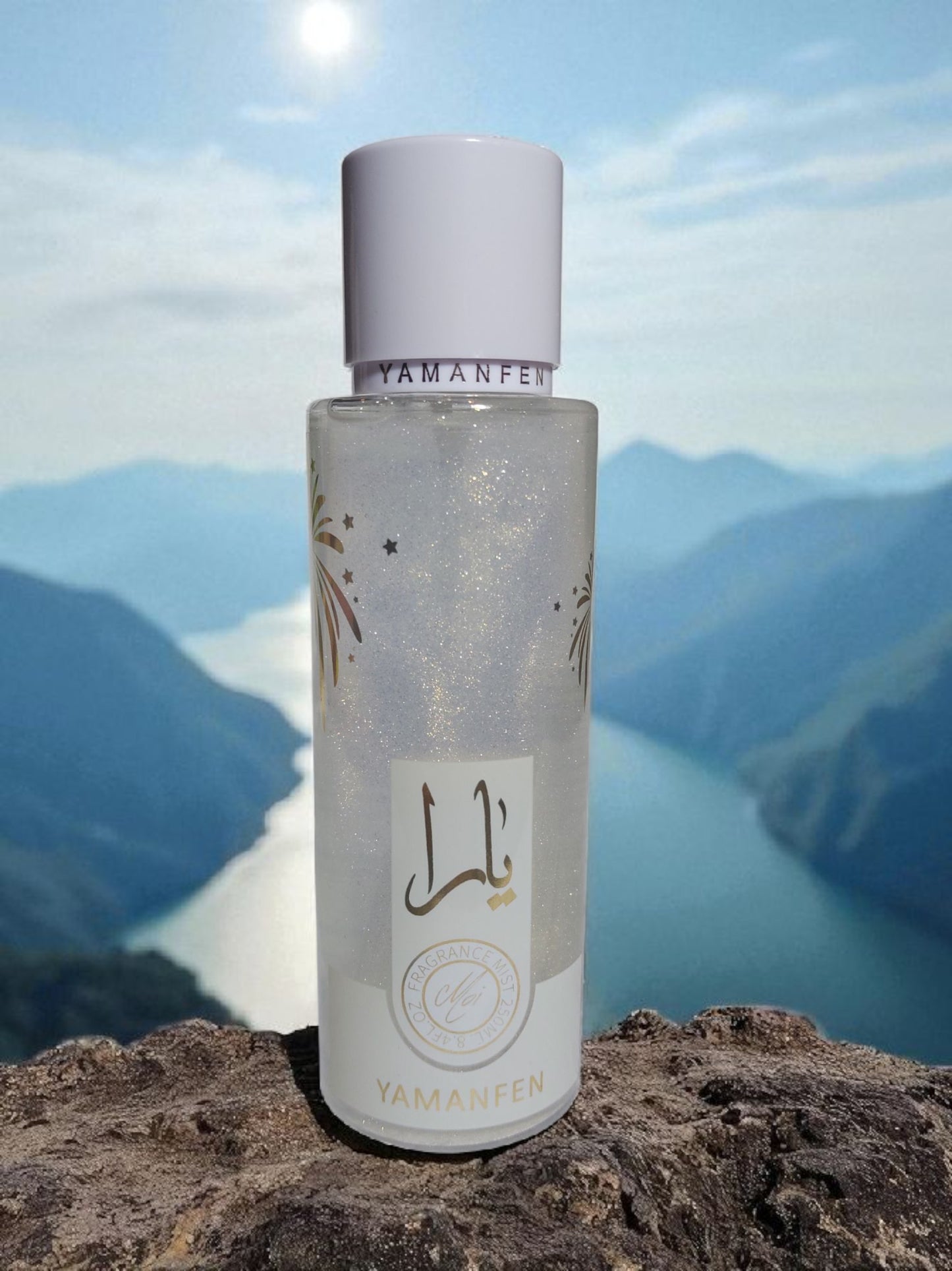 Yamanfen Acqua Profumata con Glitter White Shimmer
