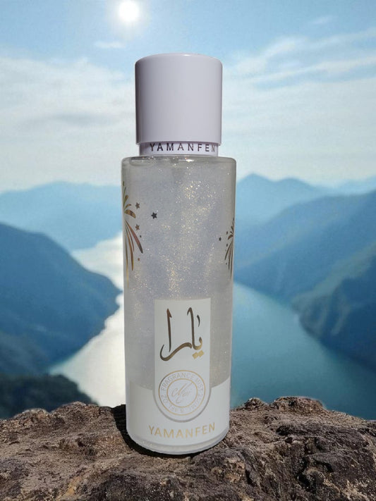 Yamanfen Acqua Profumata con Glitter White Shimmer