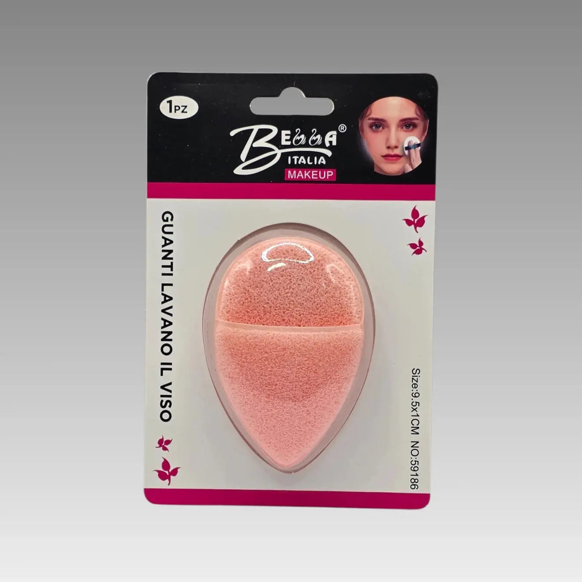 Esponja limpiadora facial en forma de gota