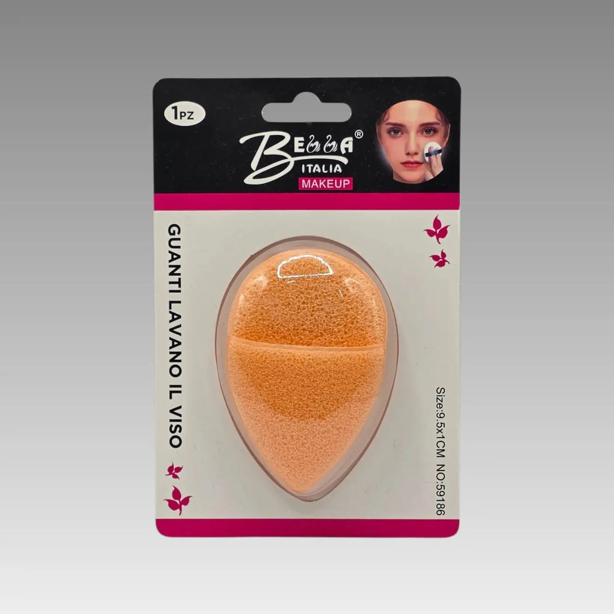 Esponja limpiadora facial en forma de gota