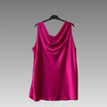 Top con escote drapeado