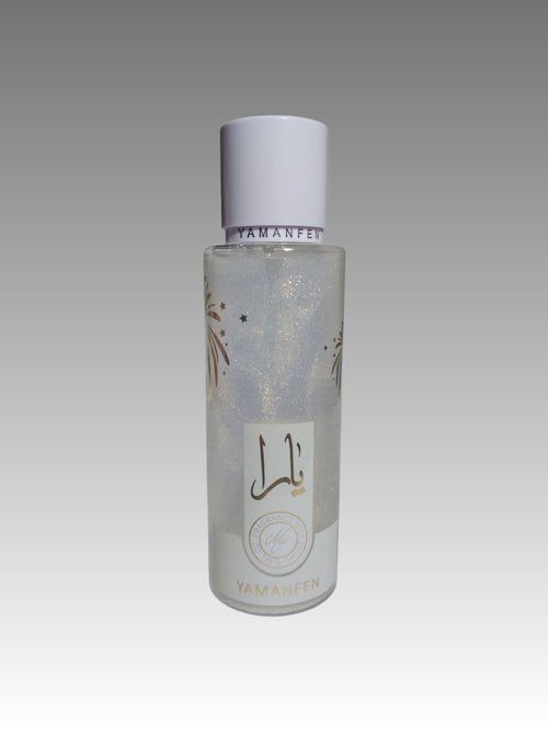 Yamanfen Acqua Profumata con Glitter White Shimmer Splendi